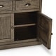 preview thumbnail 8 of 10, Caleb 4-Drawer 4-Door Reclaimed Pine Sideboard, Distressed Brown