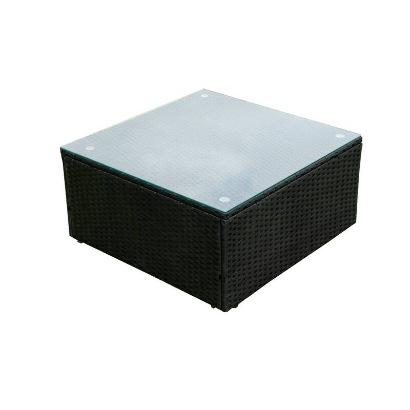 5 Pieces PE Rattan Outdoor Sectional