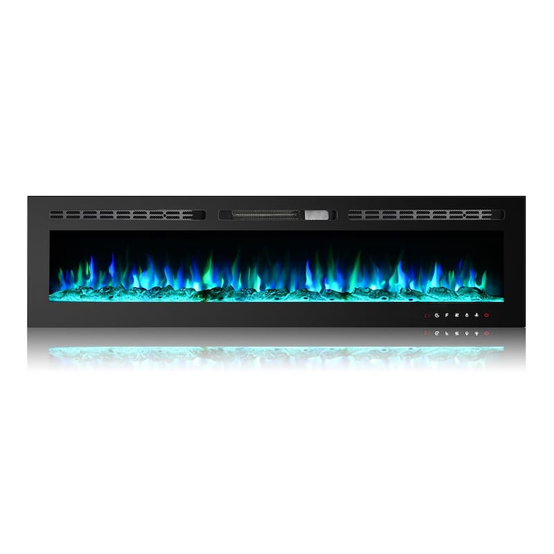 Electric Fireplace 12 Flame Color Wall Mounted