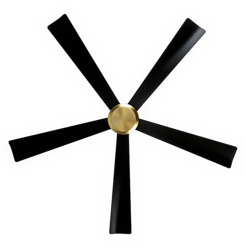 52-in Black/White Indoor Ceiling Fan and Remote (5-Blade)