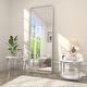 preview thumbnail 119 of 192, KIOTEE Modern Metal Frame Wall Mounted Bathroom Vanity Mirror with 5-year warranty 65x22 - Silver