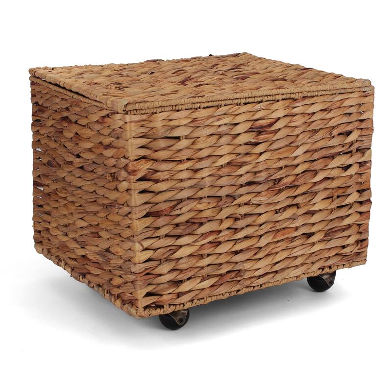 Seagrass Rolling File Cabinet - Natural - Letter