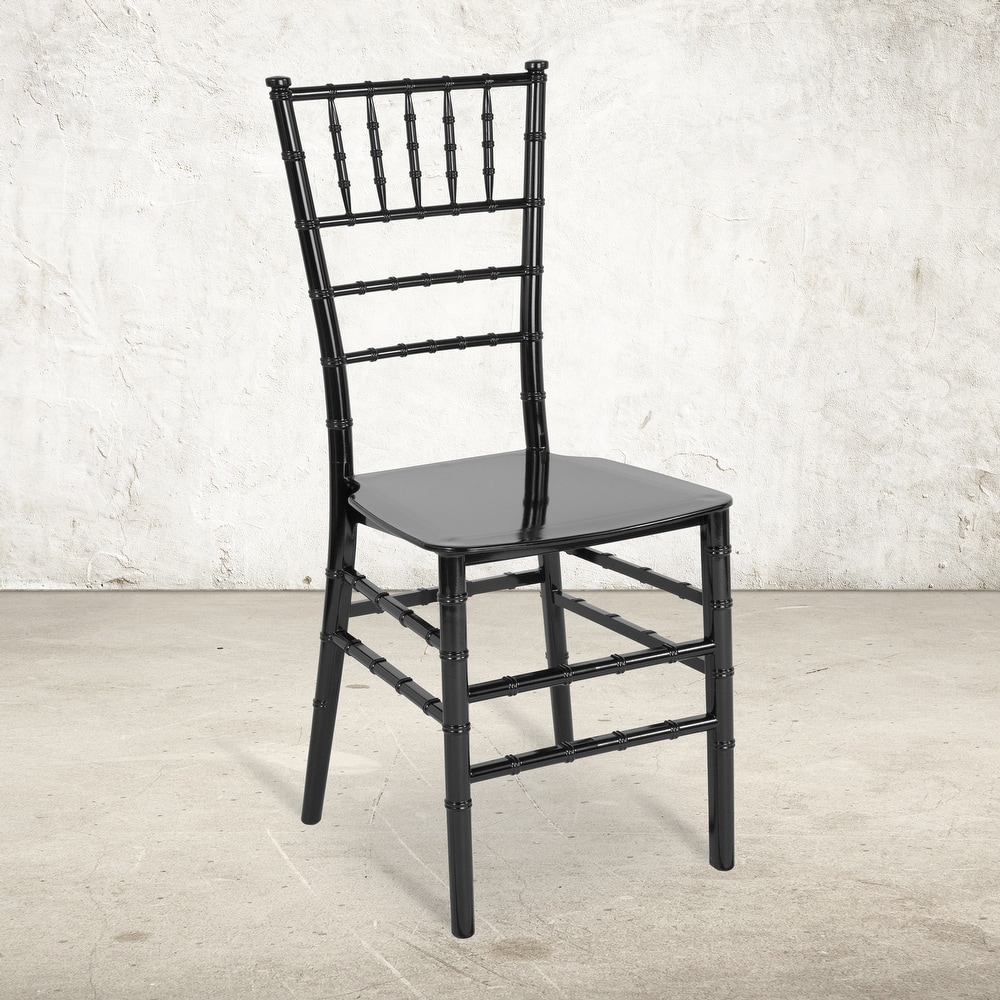 Resin Stackable Chiavari Chair - 15"W x 18.75"D x 35"H - 15"W x 18.75"D x 35"H