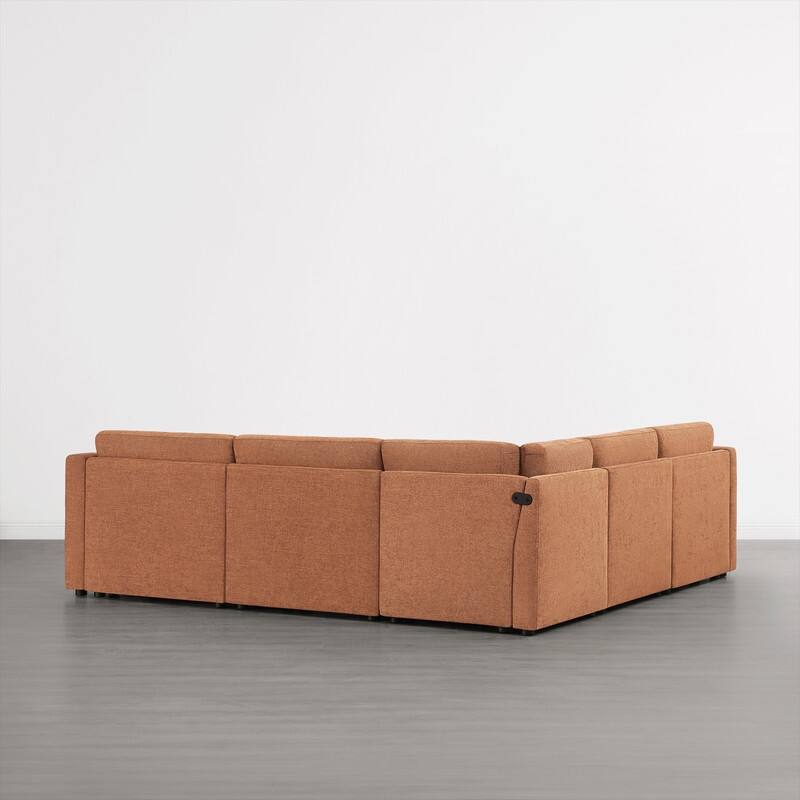 Spruce & Spring Mia Oversized Modular Sectional Fabric Sofa Set