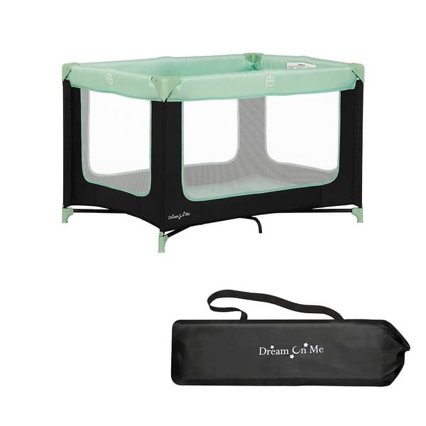 slide 2 of 6, Dream On Me Zodiak Portable Playard - 7'9" x 10'10" 7'9" x 10'10" - Green