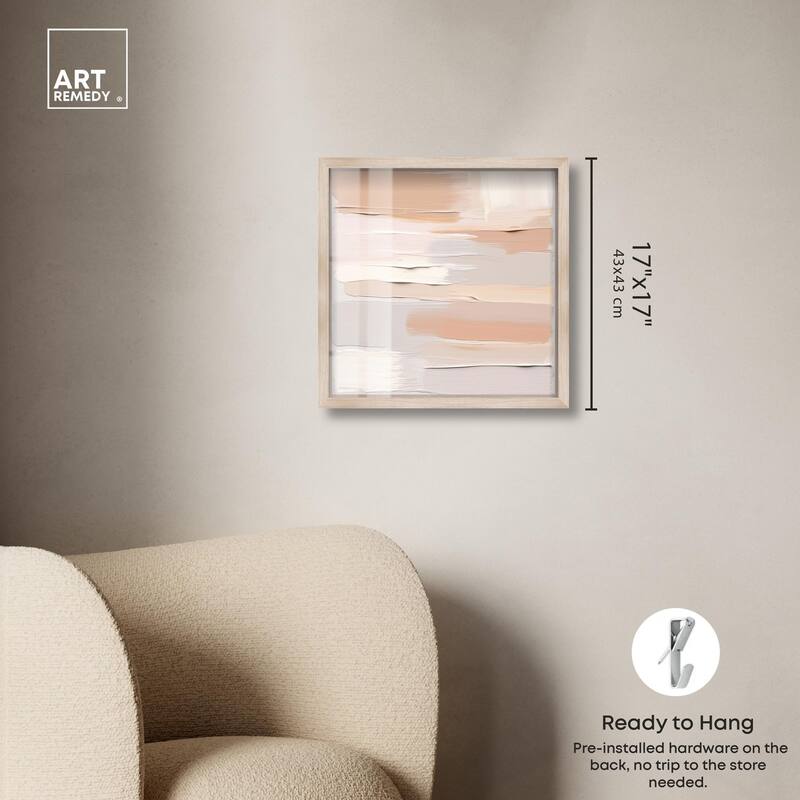 Roseate Cream Tones I Shadowbox by Art Remedy