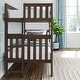 preview thumbnail 2 of 4, Max and Lily Twin over Twin Bunk Bed with Ladder on End