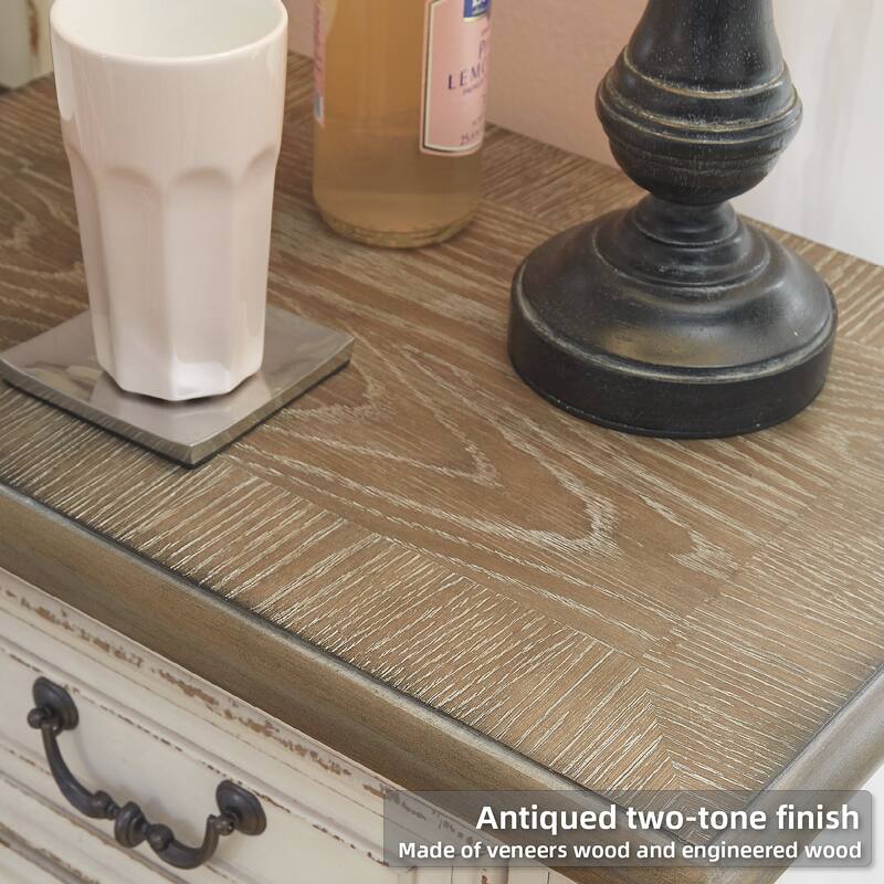 Signature Design by Ashley Nettle Bank Chipped White Chest