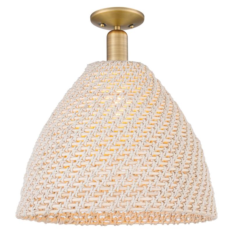 Innovations Lighting 716-1C-NBD-16-NAT Natural Ballston Dome 16" Wide - Brushed Brass