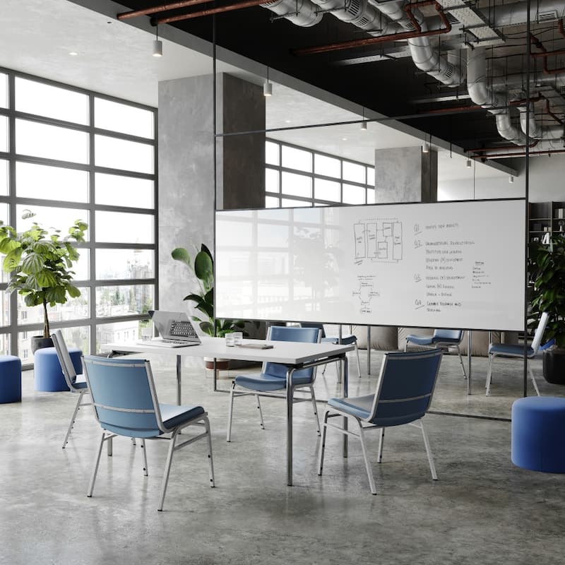 4 Pack Heavy Duty Stack Chair - 21"D x 19.75"W x 31.25"H