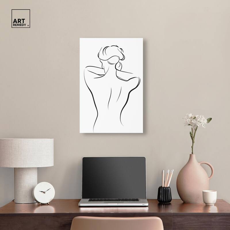 Woman in Contour II Canvas by Art Remedy, Gallery Wrapped
