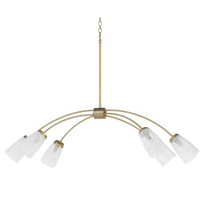 Quorum International 6877-6 Wallinger 6 Light 48, 49" Wide Chandelier