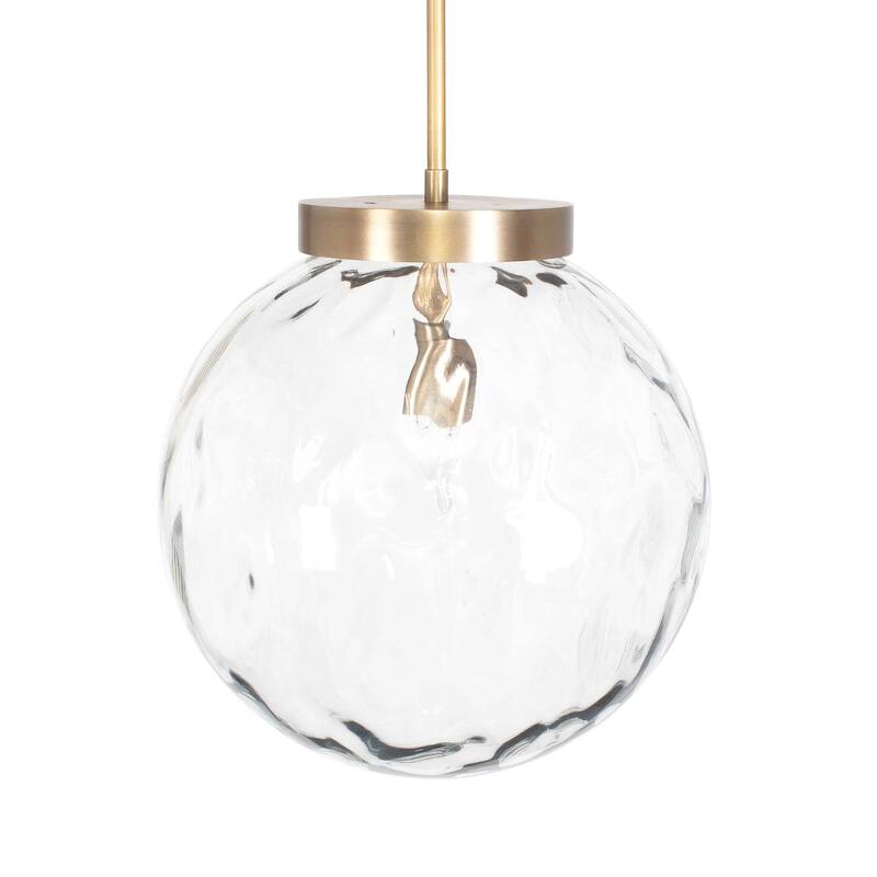 Uttermost Gaia 1 Light Watered Glass Pendant - N/A