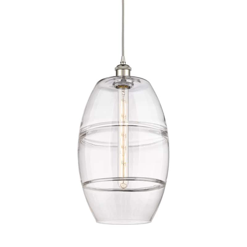 Innovations Lighting 516-1P-19-10 Vaz Pendant Vaz 10" Wide Mini - Polished Nickel / Clear