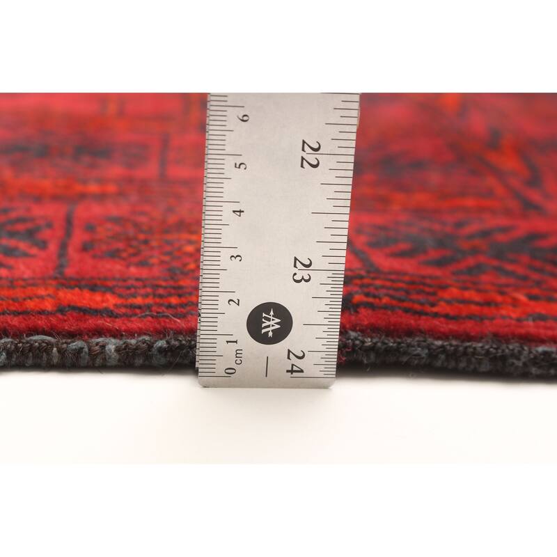 ECARPETGALLERY Hand-knotted Teimani Red Wool Rug - 3'5 x 6'6