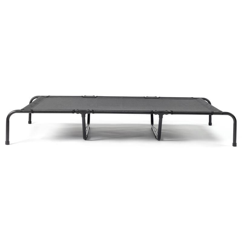 Large Elevated Dog Bed with Powder Coated Steel Frame Suitable for Large Dogs - 60"D x 37"W x 9"H