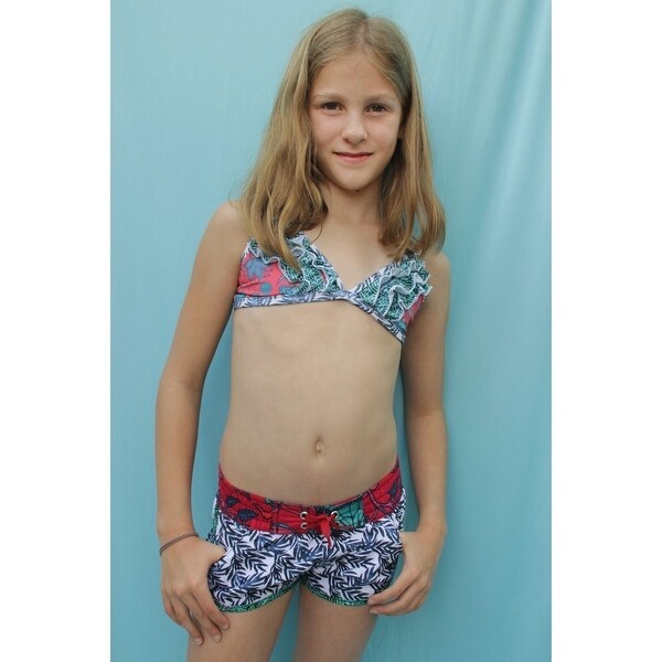 girls swimsuit with shorts
