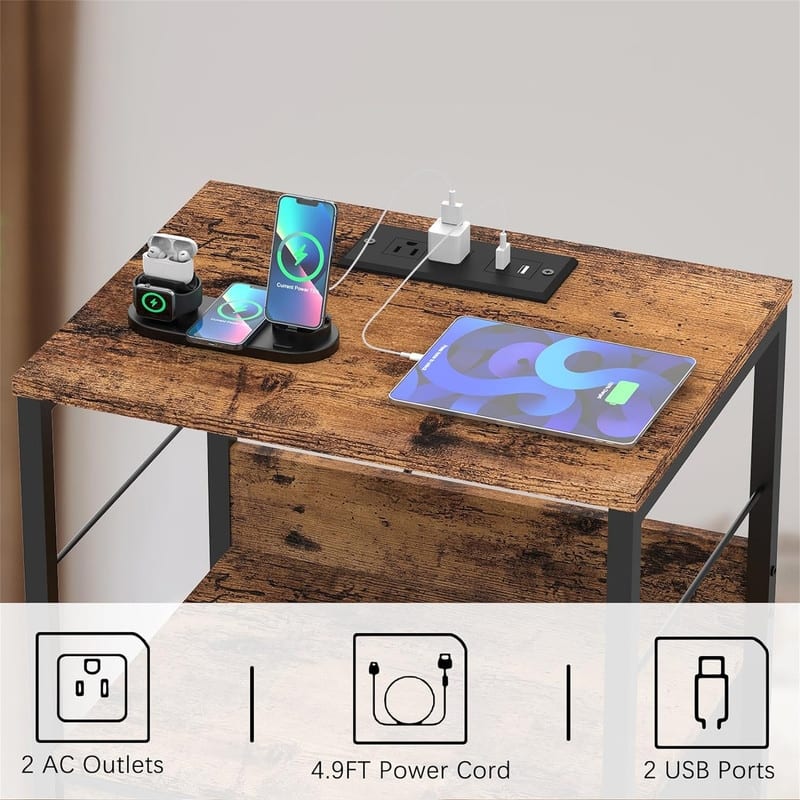 Tall Night Stand with Drawers