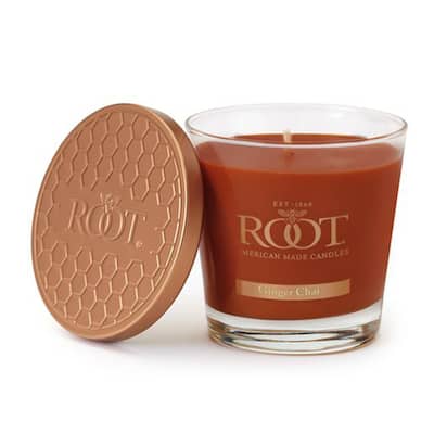 ROOT Candles Ginger Chai Scented 6.3 oz Small Veriglass Jar