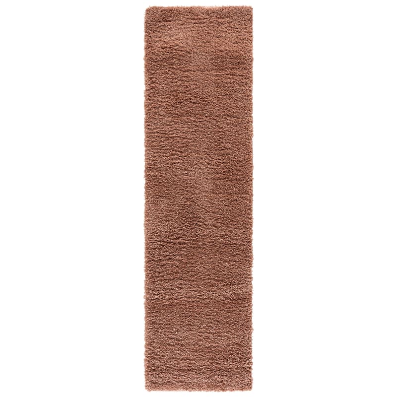 SAFAVIEH Atlantis Shag Aziza Casual Rug - Rose - 2'2" x 8' Runner
