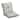 ARDEN Outdoor Plush Modern Tufted Blowfill Dining Chair Cushion, 21 x 40