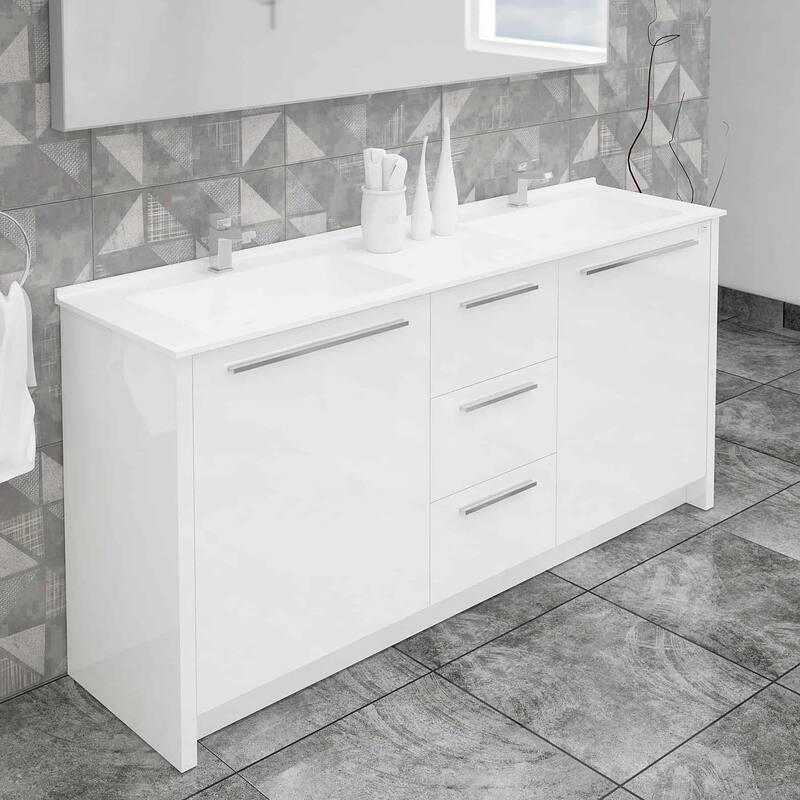 Nona 60-inch Modern Freestanding Bathroom Vanity