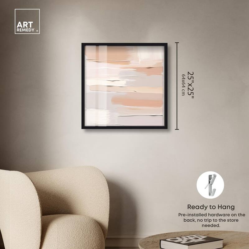 Roseate Cream Tones I Shadowbox by Art Remedy