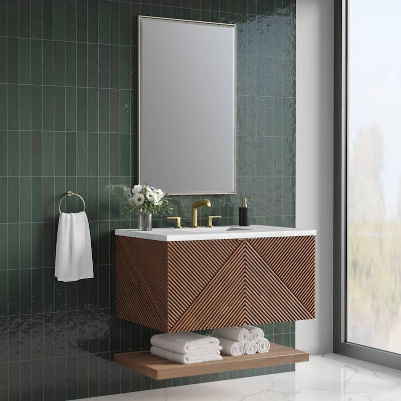 James Martin Vanities Marcello 36" Single Vanity, Chestnut