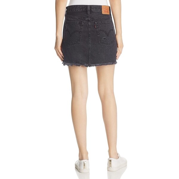 levi's destructed skirt