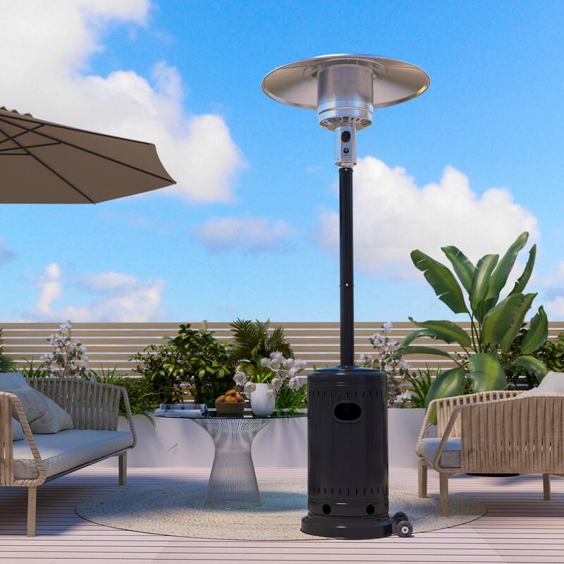 PAMAPIC 48000 BTU Outdoor Propane Patio Heater w/Cover