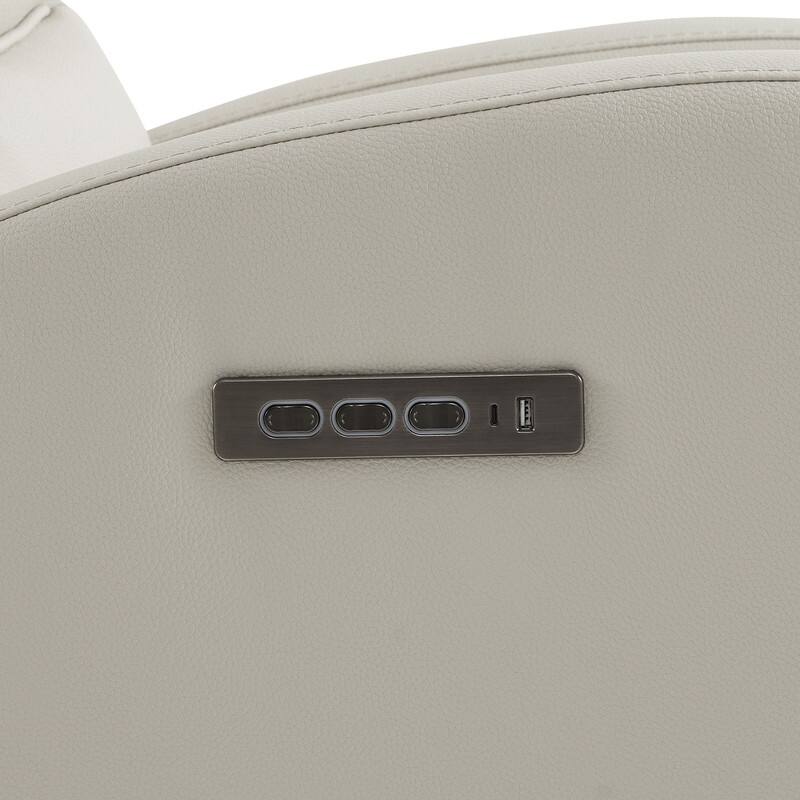 Spruce & Spring Triple-Motor Power Swivel Recliner Chair with Power Headrest