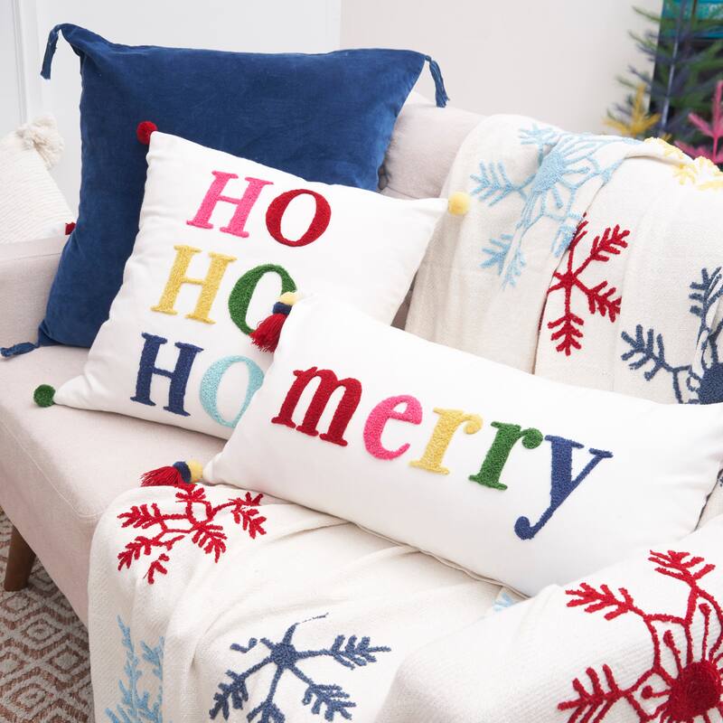 Boho HoHoHo Pillow