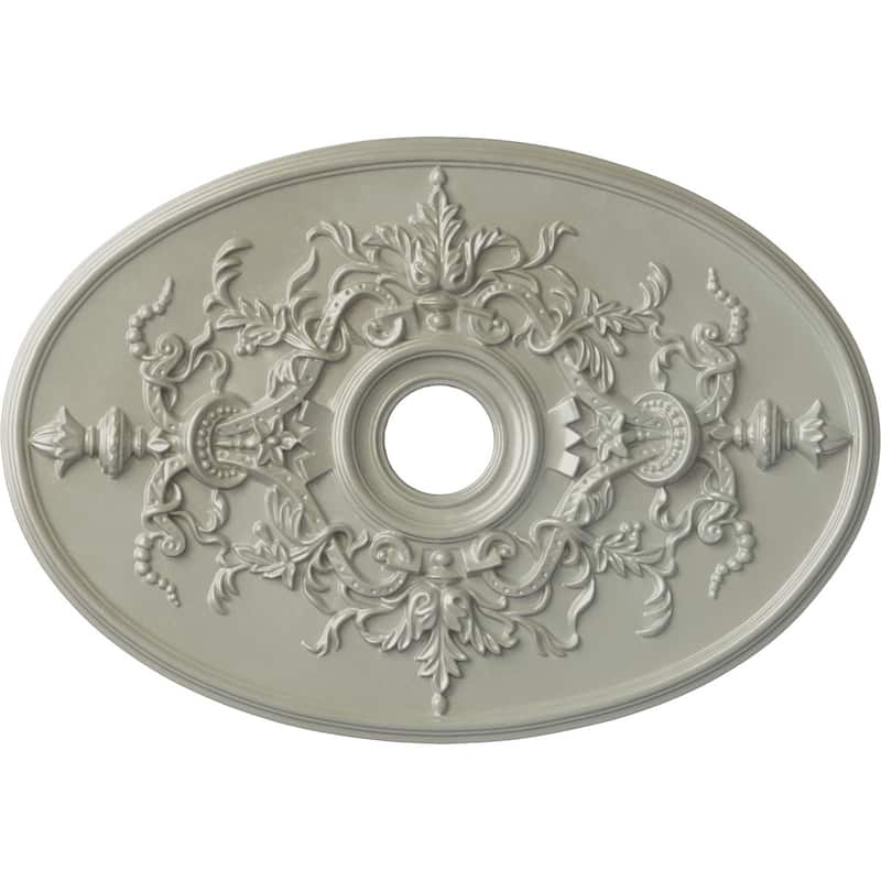 30 3/4"W x 21/14"H x 3 7/8"ID x 1 5/8"P Alexa Ceiling Medallion