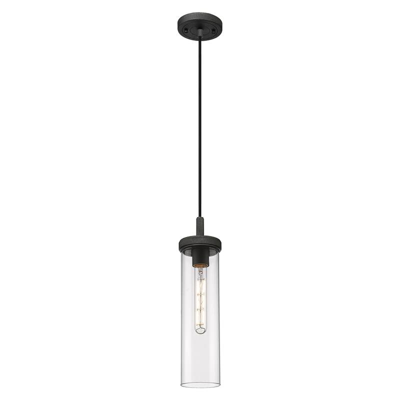 Innovations Lighting Downtown Urban - Lincoln - 1 Light 4" Cord Hung Pendant - Weathered Zinc/Clear Shade