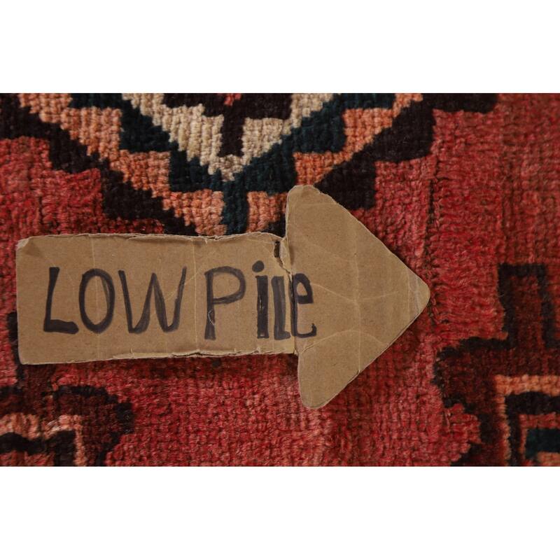 Hand Knotted Oriental 100% Wool Carpet Traditional Tribal Red Lori Area Rug - 11' 11'' X 5' 5''