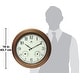 preview thumbnail 5 of 5, The Craftsman Indoor/Outdoor Wall Clock Thermometer 18 inch by Infinity Instruments - 18 x 2.25 x 18