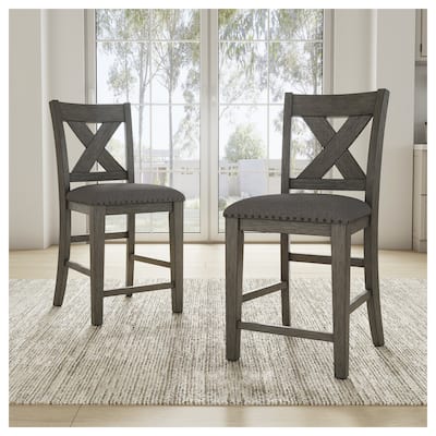 Signature Design by Ashley Caitbrook Solid Wood Bar Stools (Set of 2)