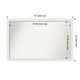 preview thumbnail 123 of 190, Wall Mirror Choose Your Custom Size - Extra Large, Blanco White Wood Outer Size: 47 x 30 in