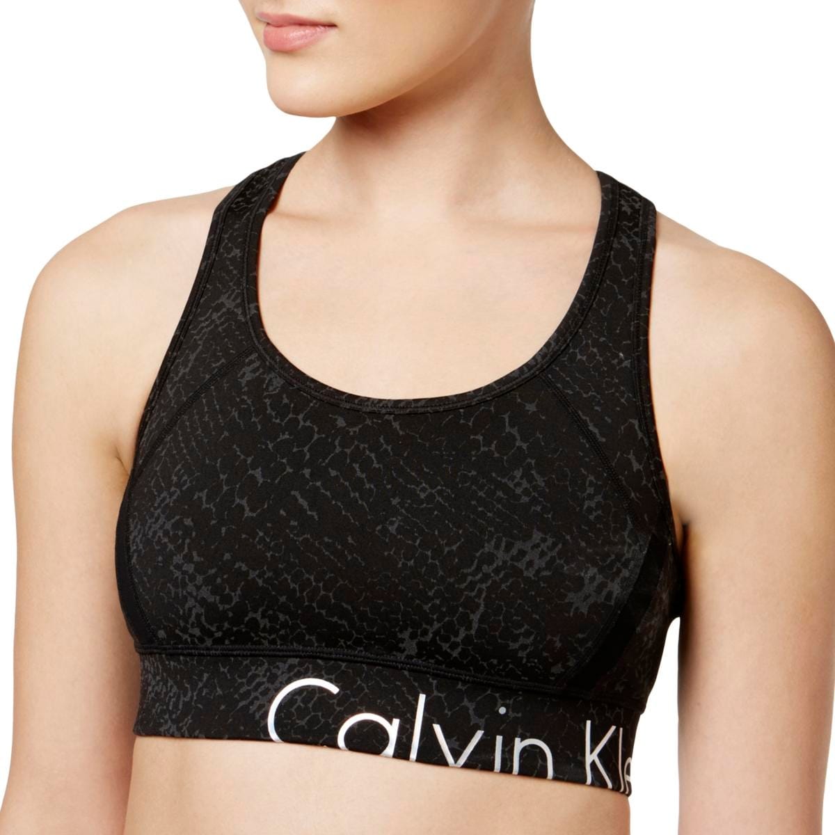 calvin klein mesh sports bra