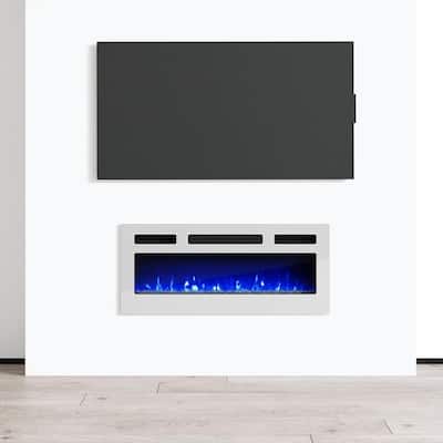 Recessed Wall-mounted Electric Fireplace