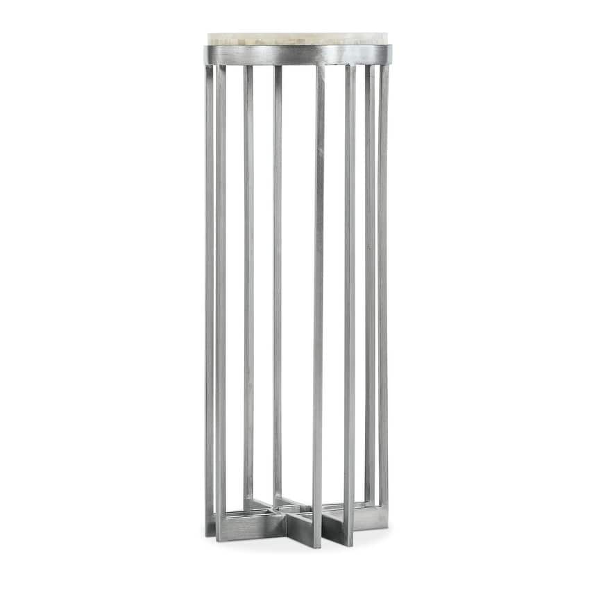 Hooker Furniture 5934-50002-00 Melange 12" Diameter Onyx Top Steel