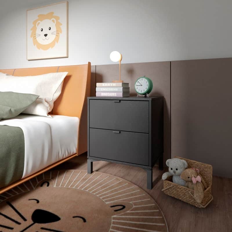 Minimalist 2-Drawer Nightstand