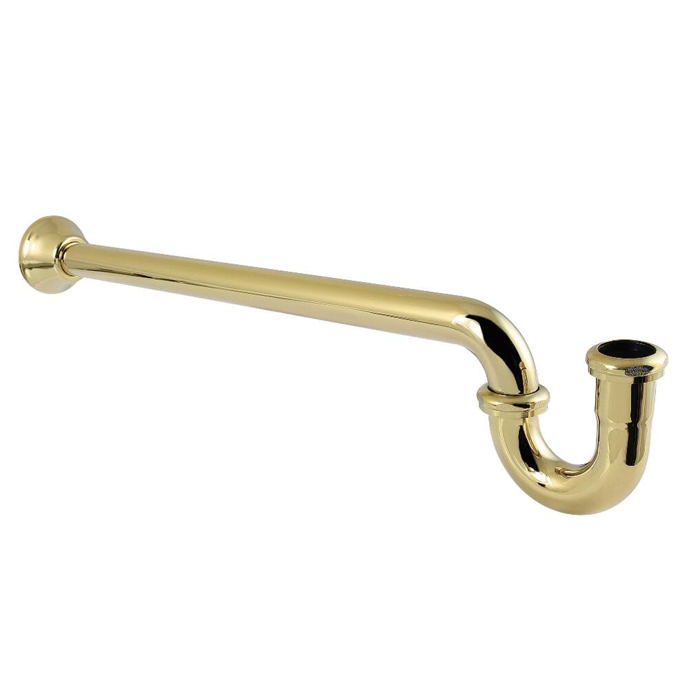 Kingston Brass Vintage 1-1/2 Inch Decor P-Trap with Bell Flange, 24 Inch Length, 18 Gauge