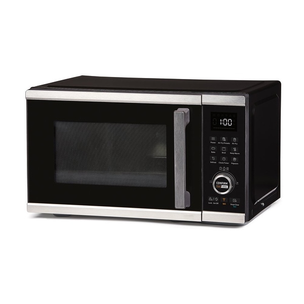 Smart Microwave Air Fryer Plus 6 in 1 Countertop Microwave Air Fryer Oven Combo with Convection Black none Bed Bath Beyond 37569036