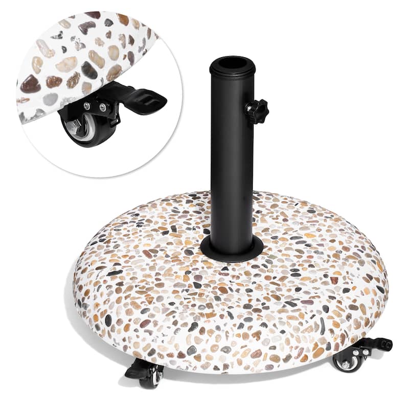 45 lb Heavy Duty Round Base Stand for Patio Outdoor Market Table Umbrella