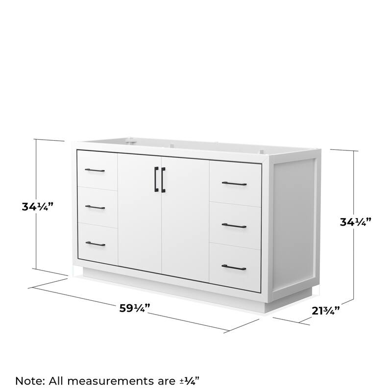 Wyndham Collection WCF1111-60S-CX-M58 Icon 60" Single Free Standing
