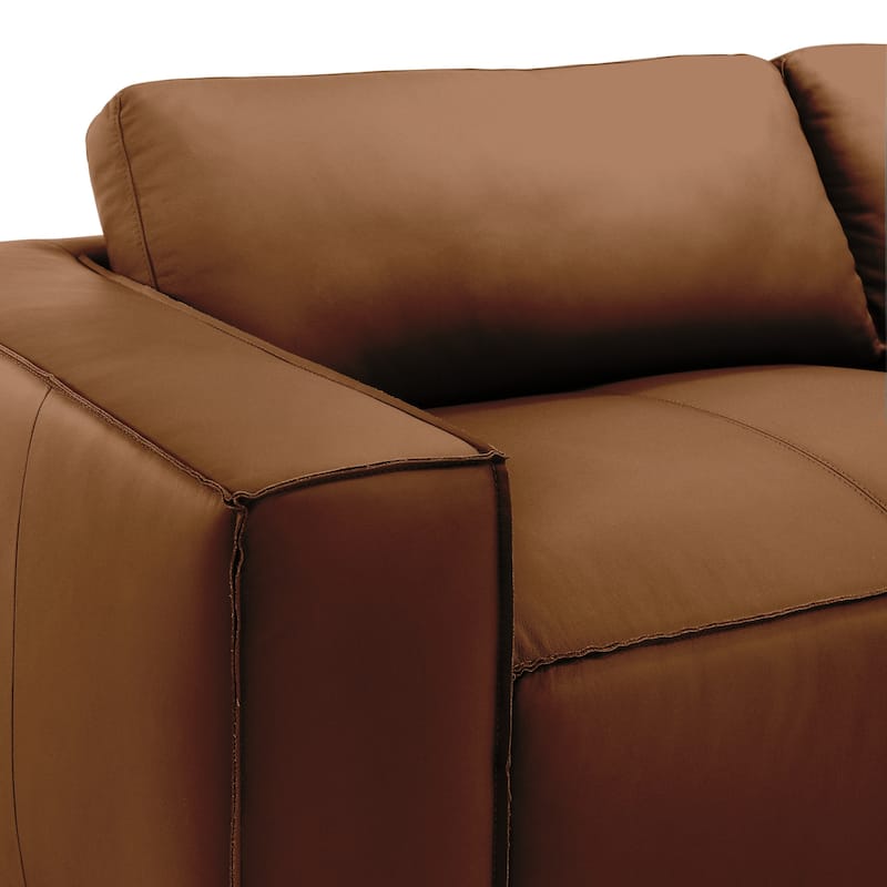Clayton Top Grain Genuine Leather Loveseat, Sofa, or Living Room Set