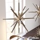 preview thumbnail 22 of 40, Hunter Jupiter Star Pendant - Entry, Dining Room - Mid-Century Modern, Sputnik 24" - 12 Light - Alturas Gold