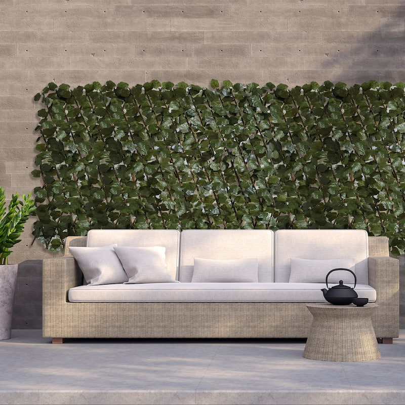 32" x 50" Faux Ivy Leaf Privacy Fence Screen Artificial Hedge Wall