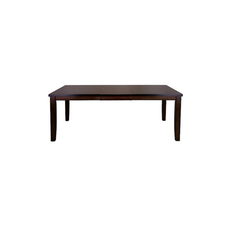 Dewitt Dark Brown Faux Leather Dining Room Set